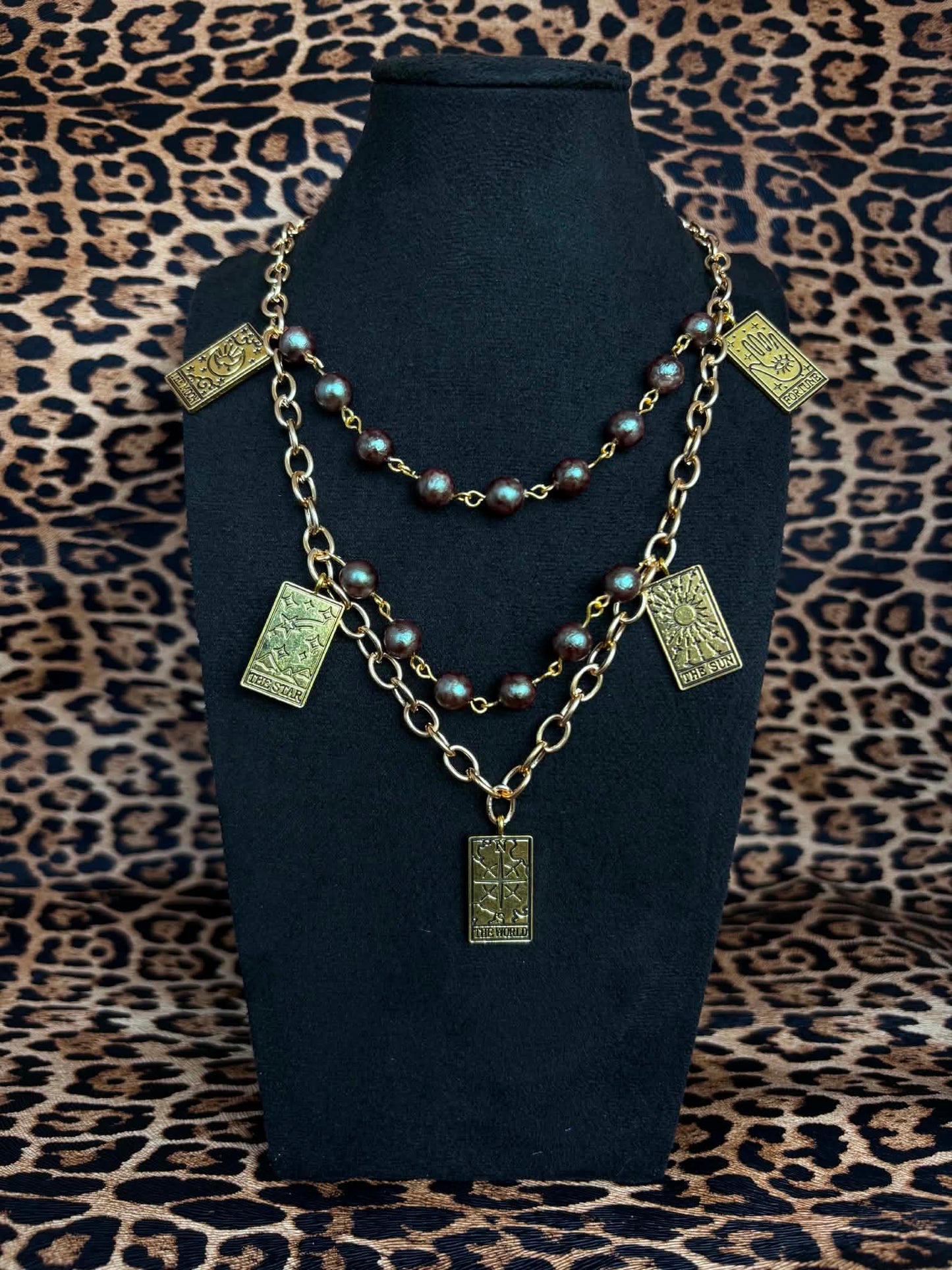 Brown Tarot Necklace