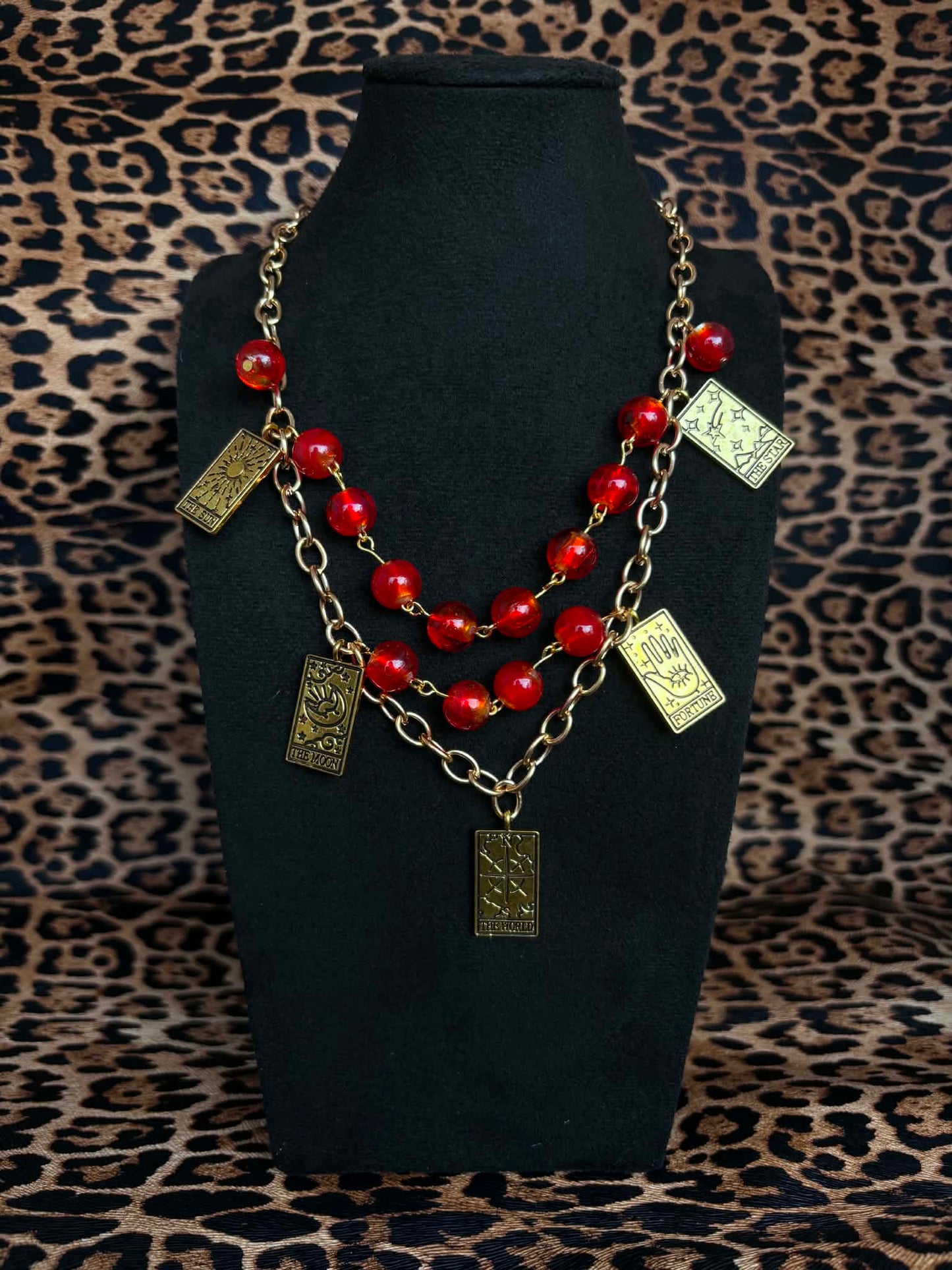 Red Tarot Necklace
