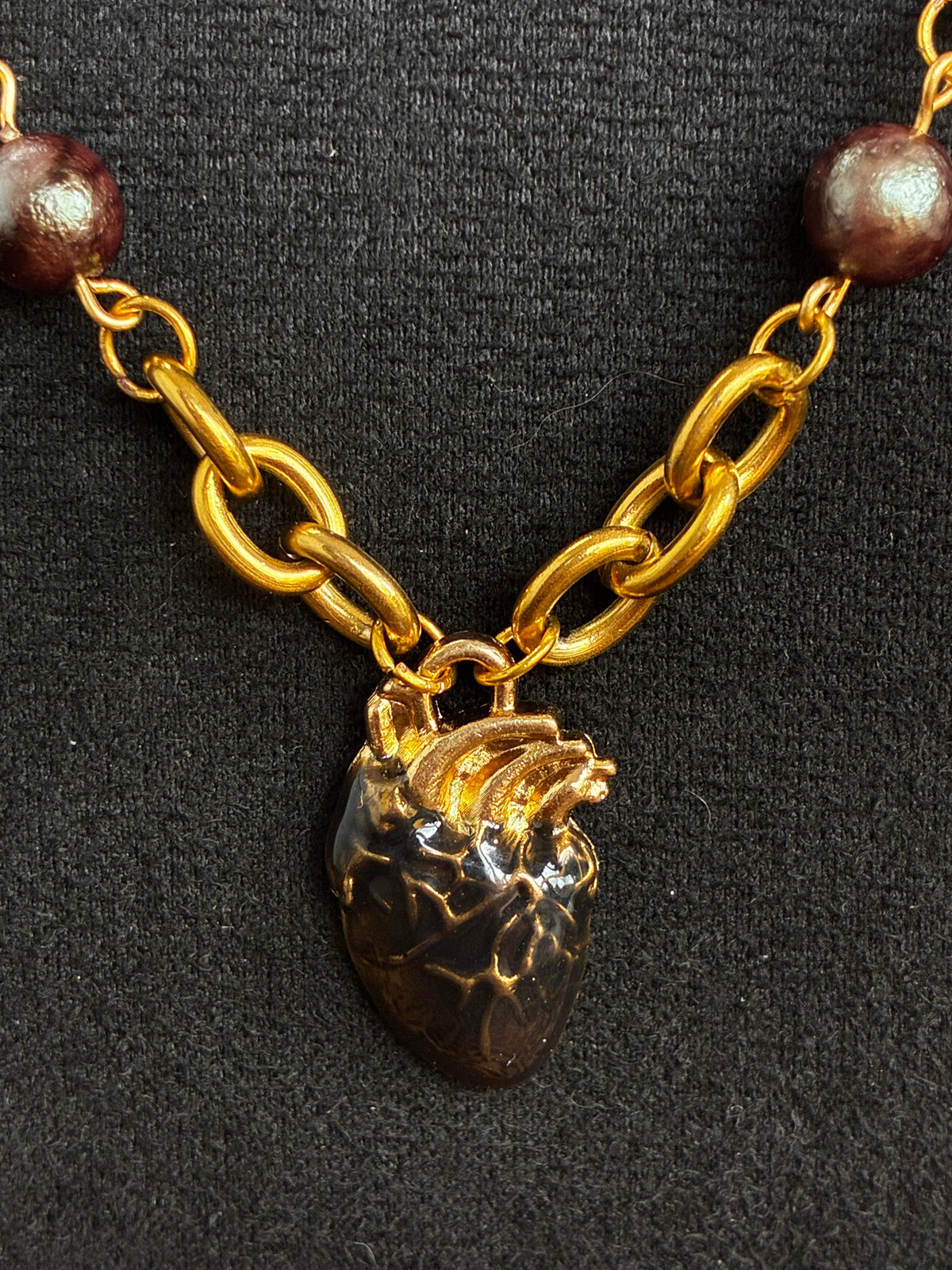 Beating Heart Gold Necklace