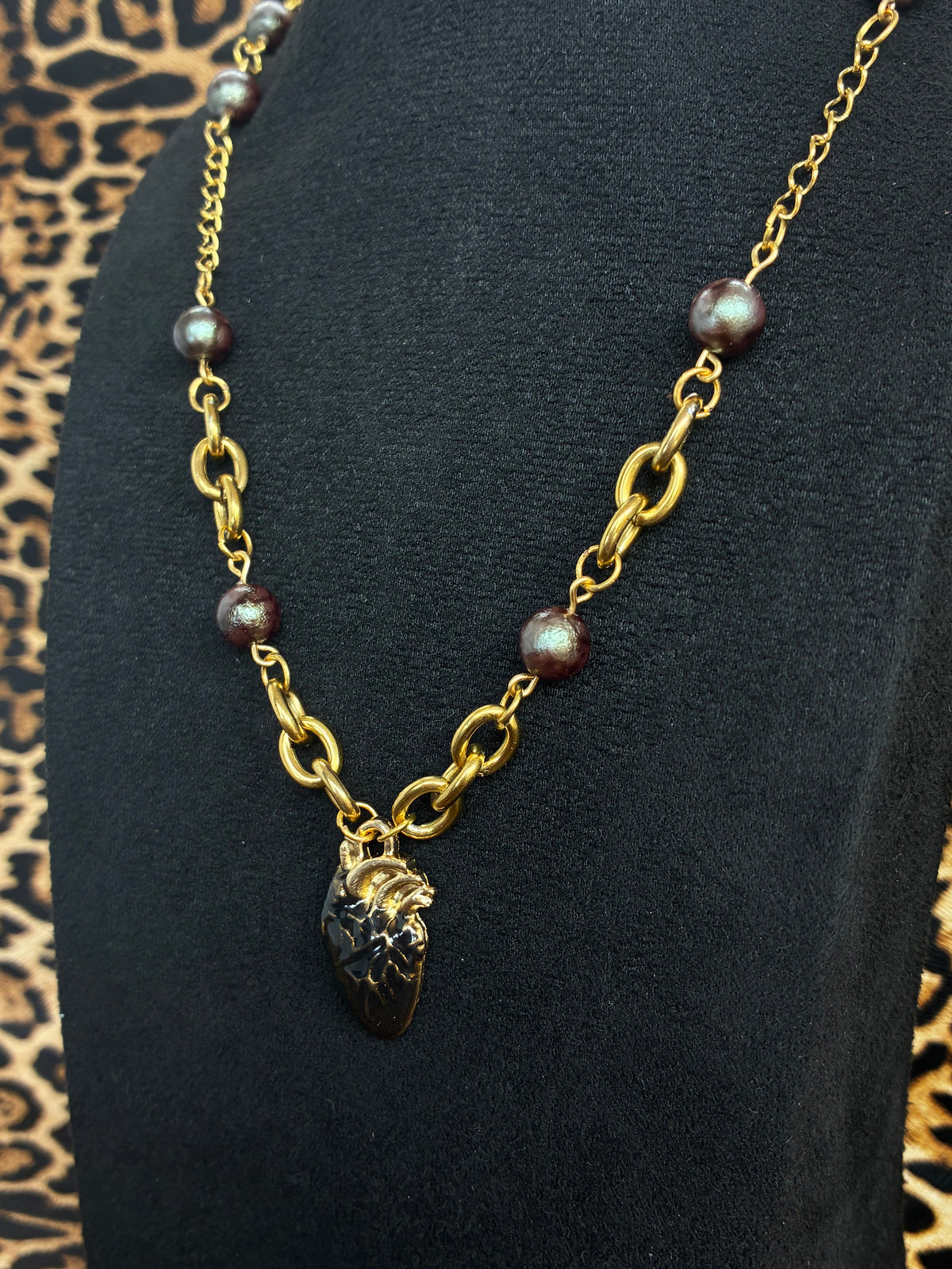 Beating Heart Gold Necklace