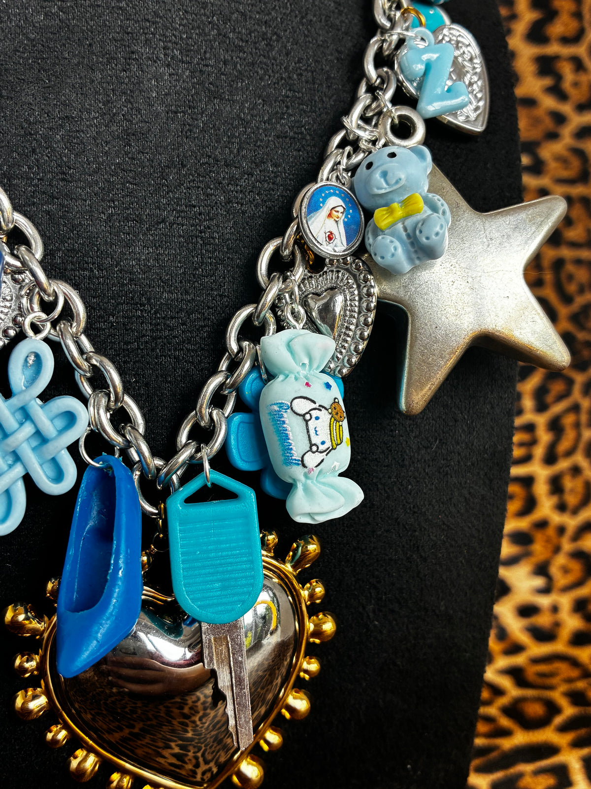 Blue ChoasCore Mixed Metal Necklace