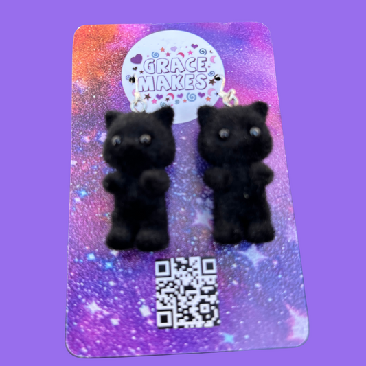Black Furry Cat