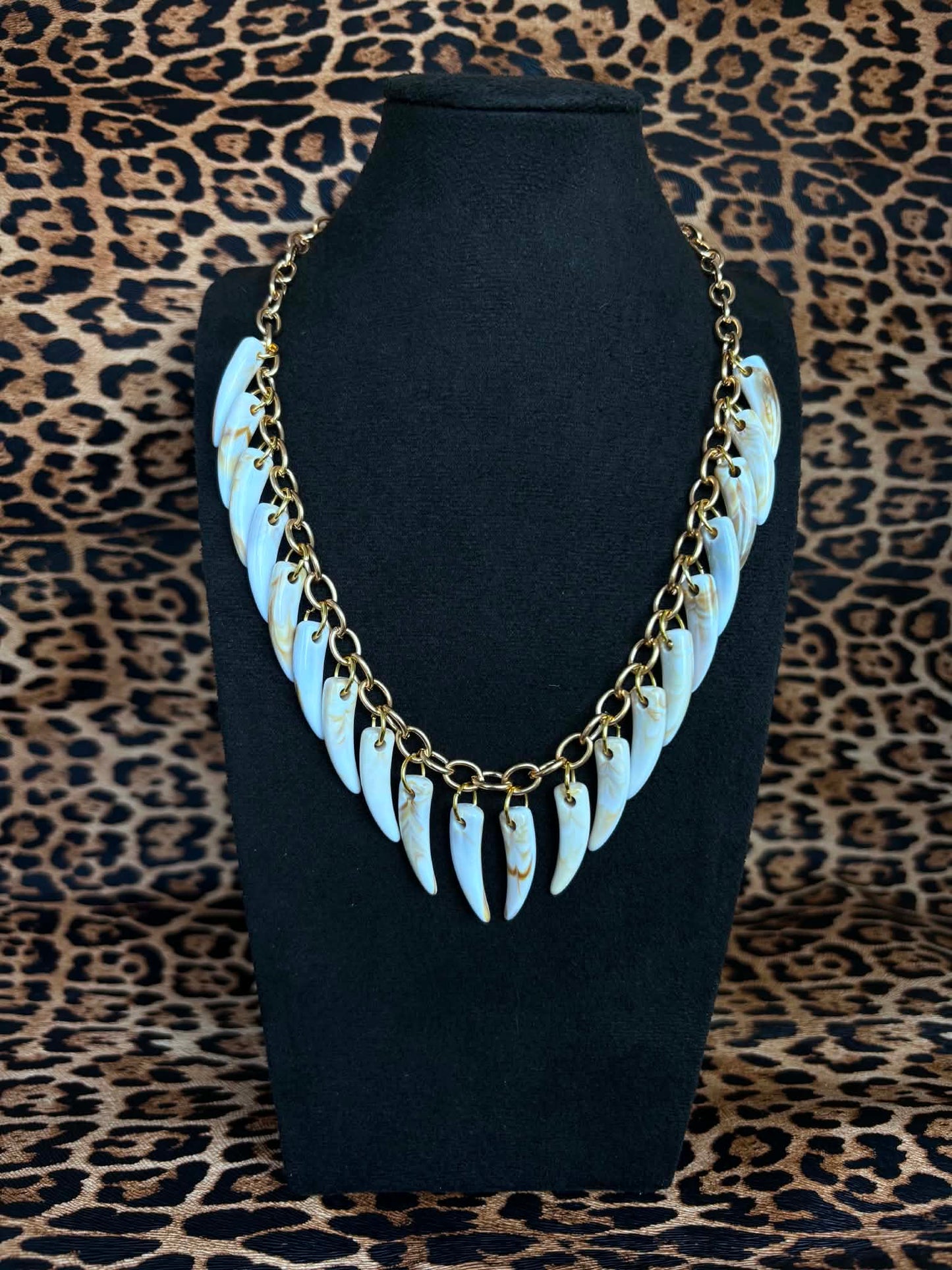 Gold Shark Tooth Necklace