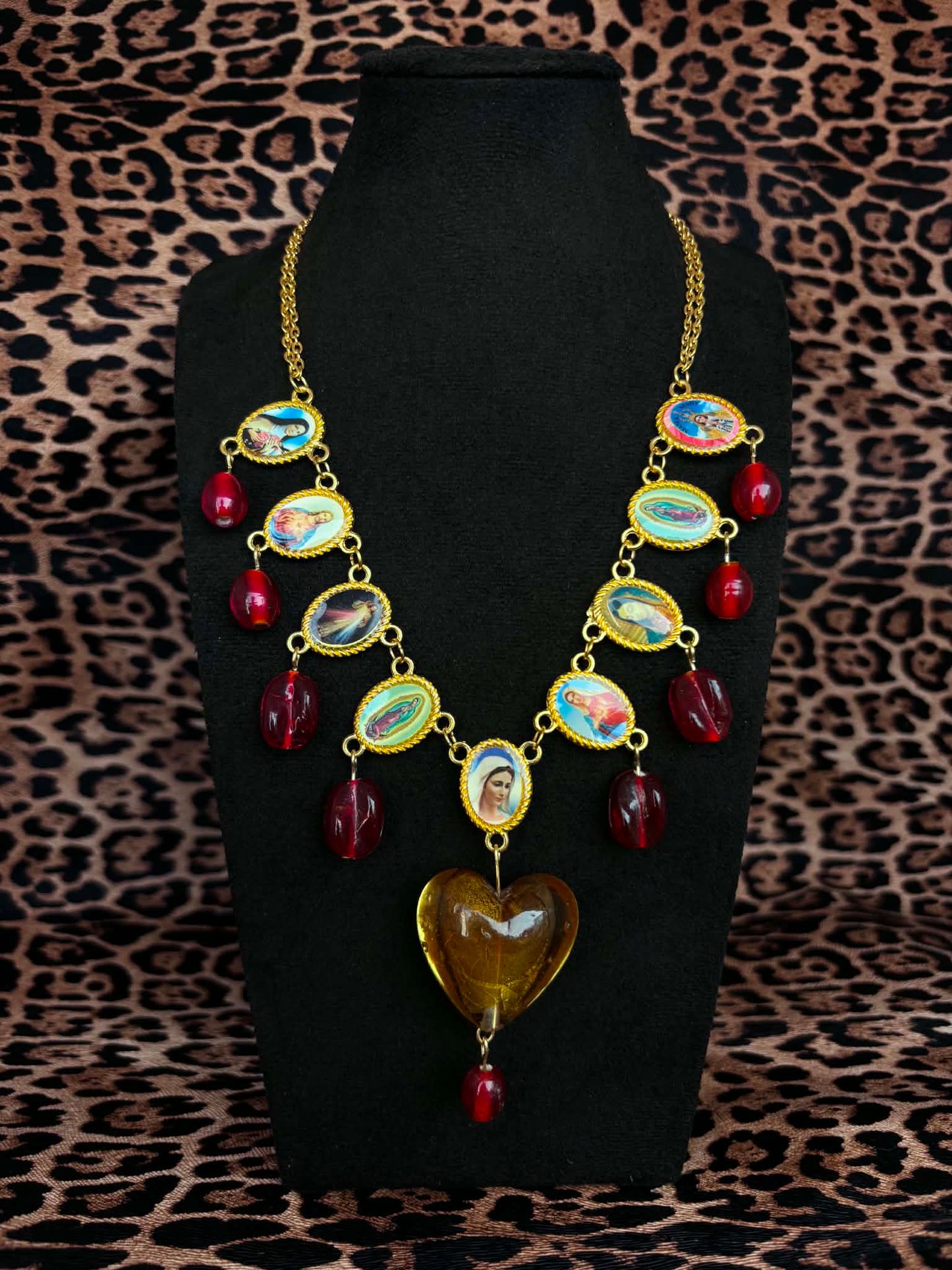 Gold Sacred Heart Necklace
